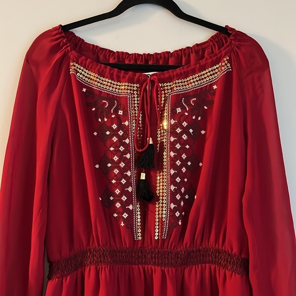 Altuzarra for Target Embroidered pleated georgette dress 8 - Picture 3 of 6